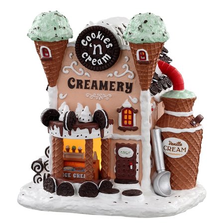 LEMAX Multicolored Cookies 'N Cream Creamer Christmas Village 05699